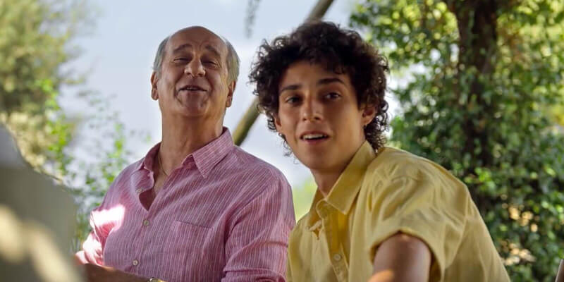 Hlavní postava Fabietto spolu se svým dědečkem