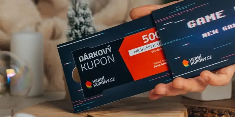Luxusní dárkový poukaz herní kupony