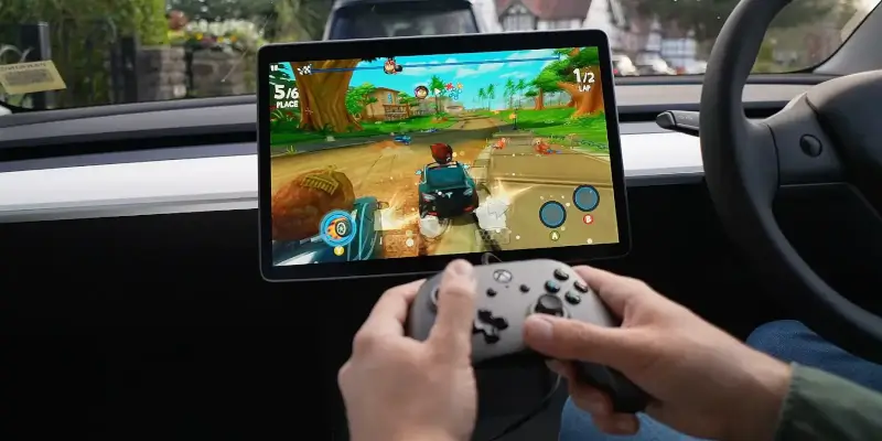 Steam Deck v aplikaci od Tesly