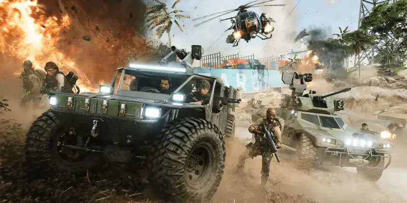 Tank a voják z roku 2042