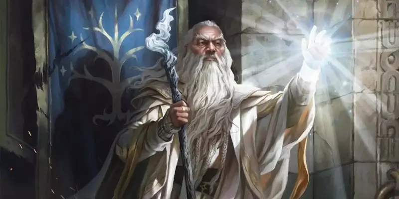 Gandalf ve hře Magic the Gathering Lord of the Rings Tales of Middle-earth.