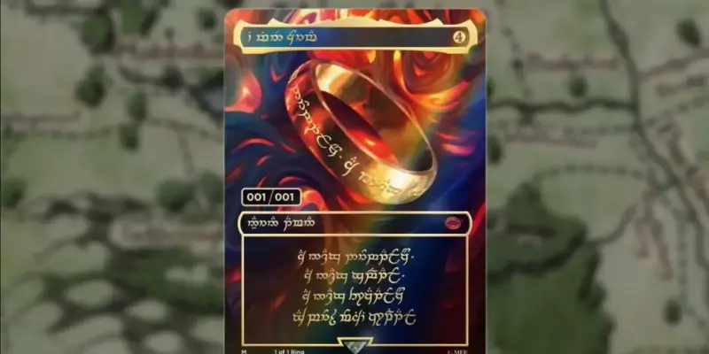 Karta Jednoho prstenu v mordorštině