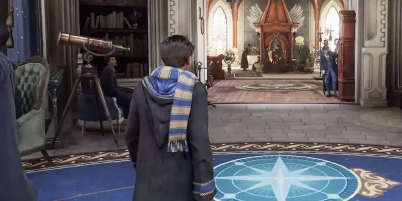 Ukázka gameplaye z Hogwarts Legacy na přenosné konzoli Nintendo Switch