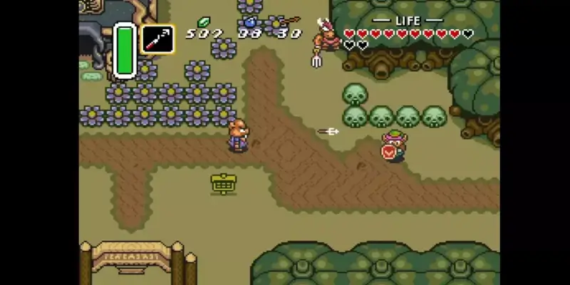 Gameplay ze hry Legend of Zelda: Link to the past