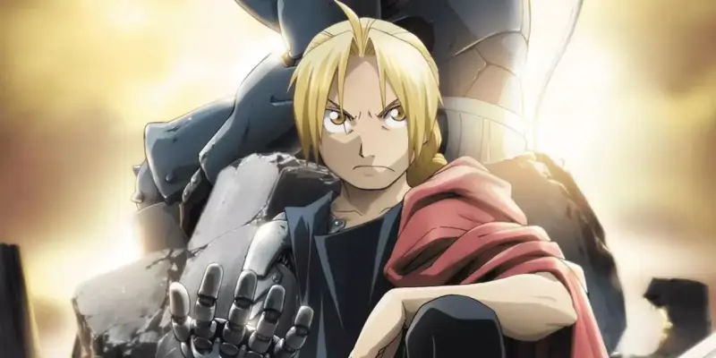 Hlavní hrdina Edward Elric v seriálu Fullmetal Alchemist