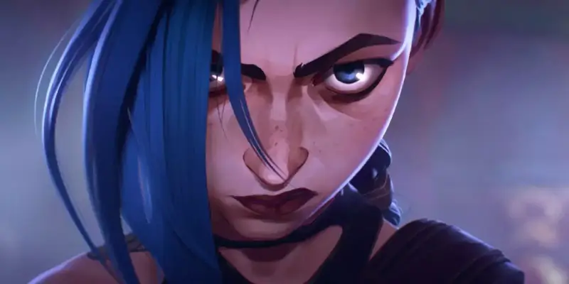 Hrdinka Jinx v seriálu Arcane na Netflixu