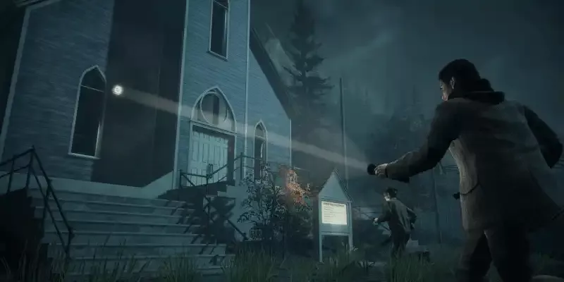 Scéna ze hry Alan Wake Remastered.