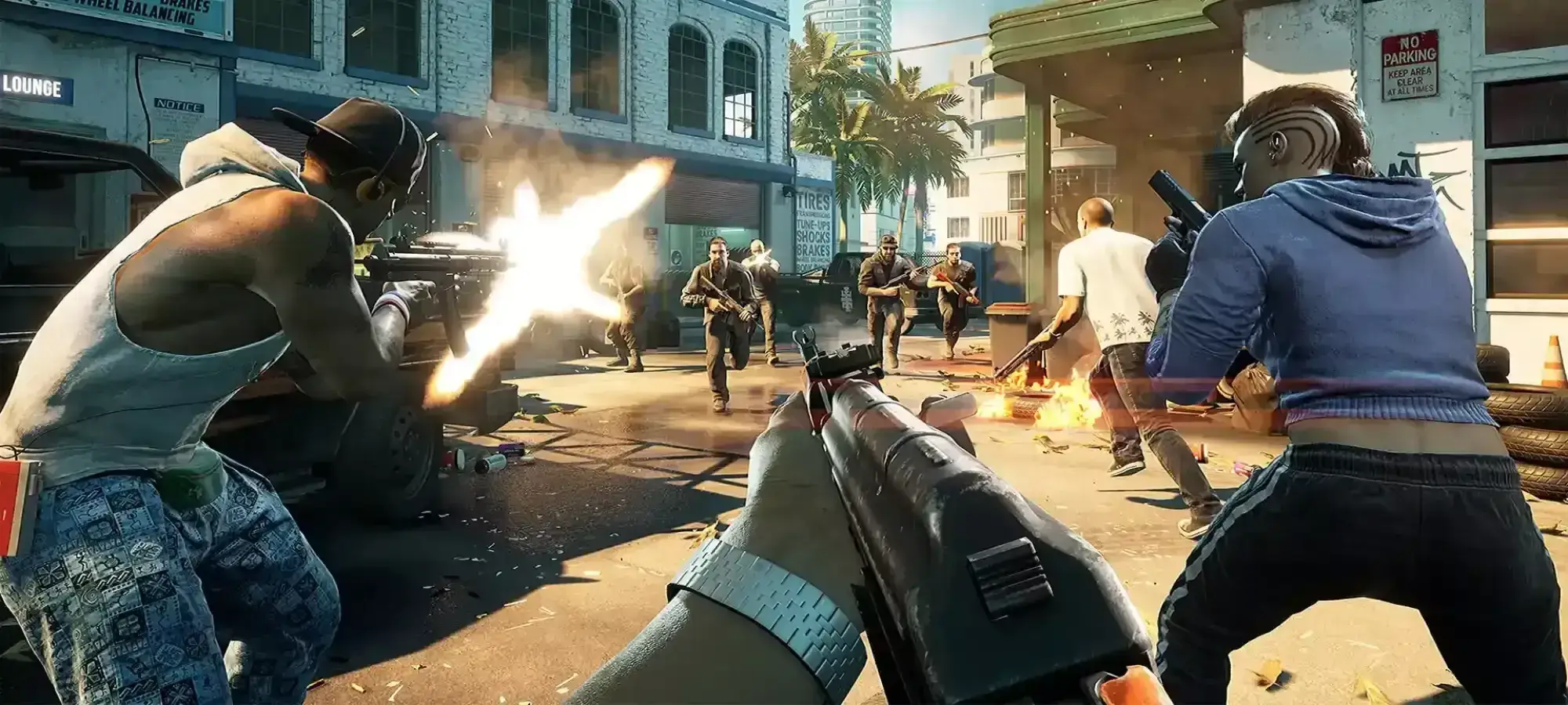 Záběr ze hry Crime Boss: Rockay City.