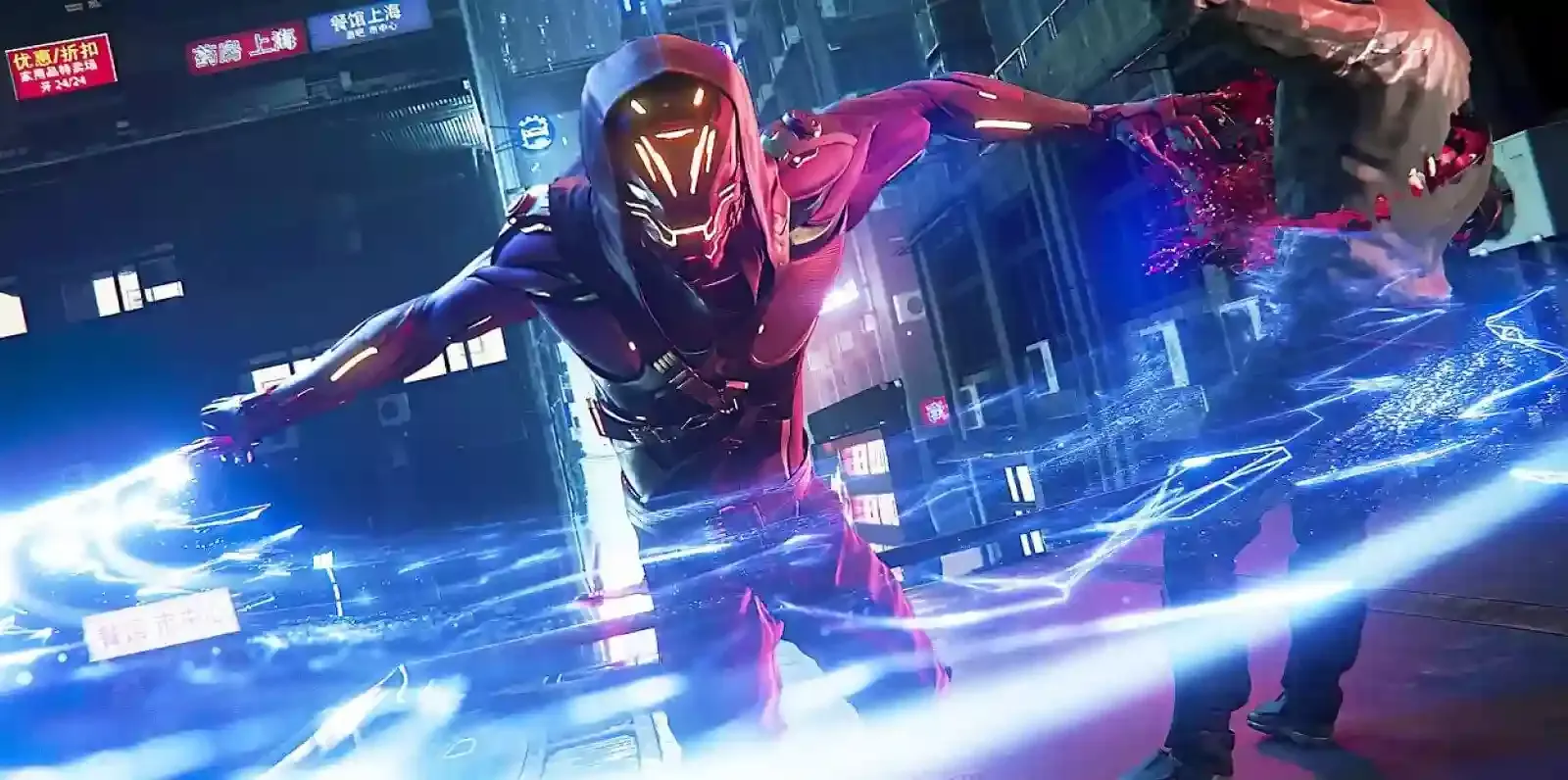 Hlavní hrdina hry Ghostrunner