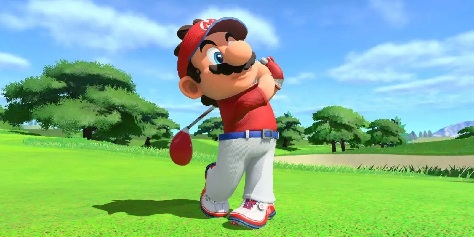 Mario hrající golf