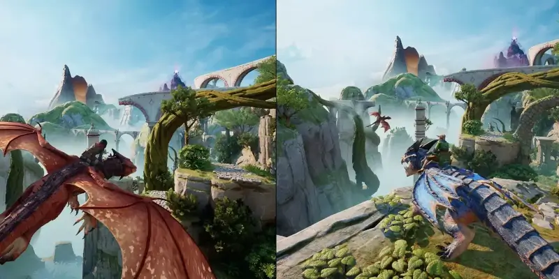 Hlavní hrdinky Mio a Zoe hry Split Fiction