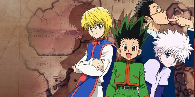 Hlavní hrdinové seriálu Hunter X Hunter na Netflixu