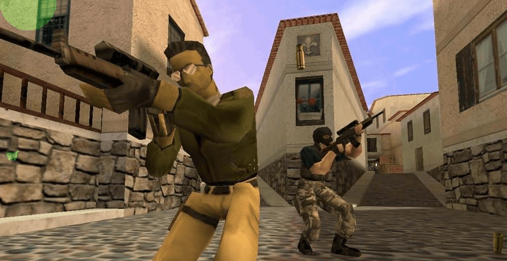 Snímek obrazovky z legendární FPS hry Counter Strike 1.6.