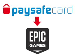 Logo Epic Games a paysafecard