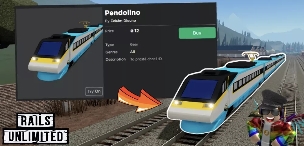 Roblox verze vlaku Pendolino