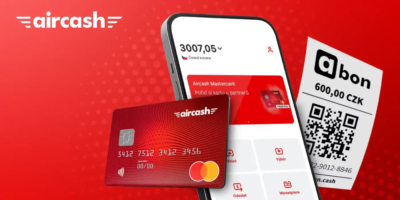 Aircash Mastercard karta, kterou u nás pořídíte pohodlně online.