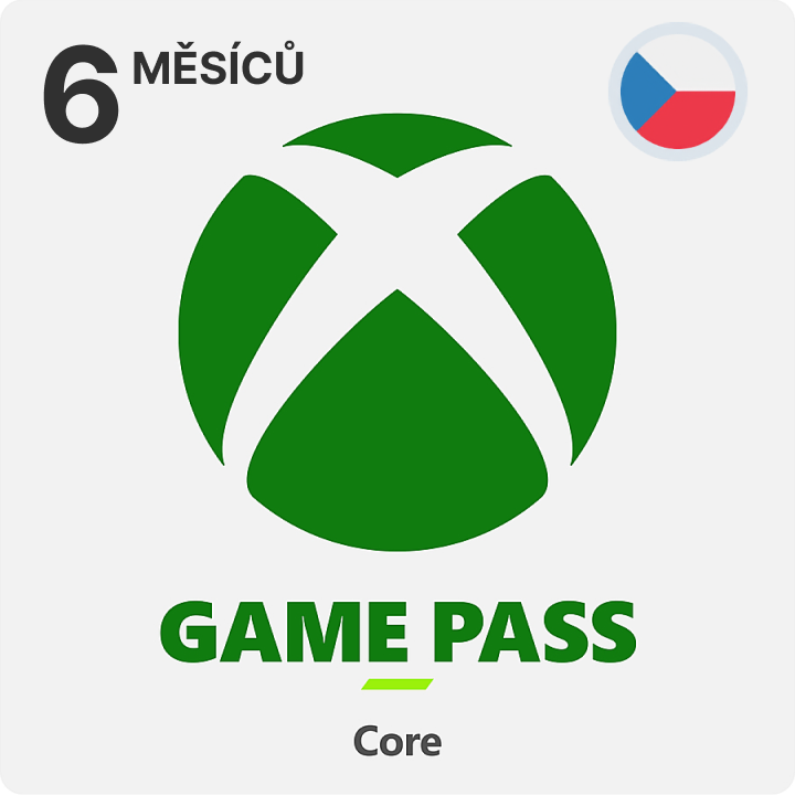 Xbox Game Pass Core 6 měsíců