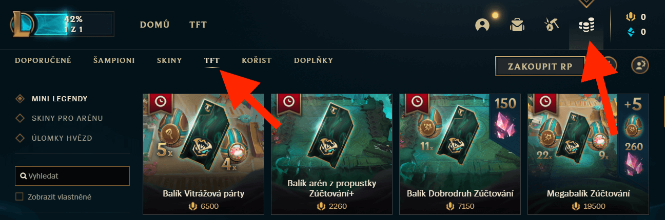 Postavy ze hry Teamfight Tactics.