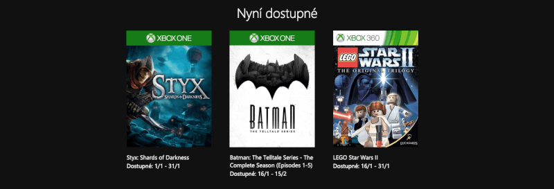 Dostupné hry zdarma v době psaní článku.