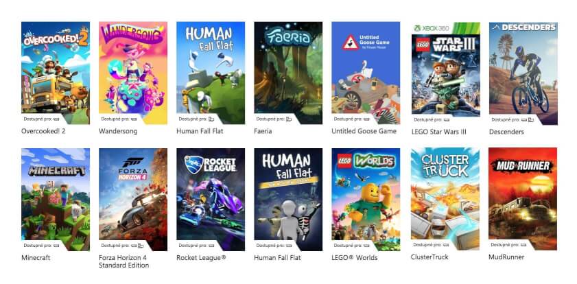 Niektoré z dostupných hier v rámci členstva Xbox Game Pass.
