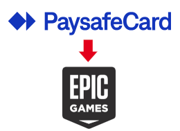 Logo Epic Games a paysafecard
